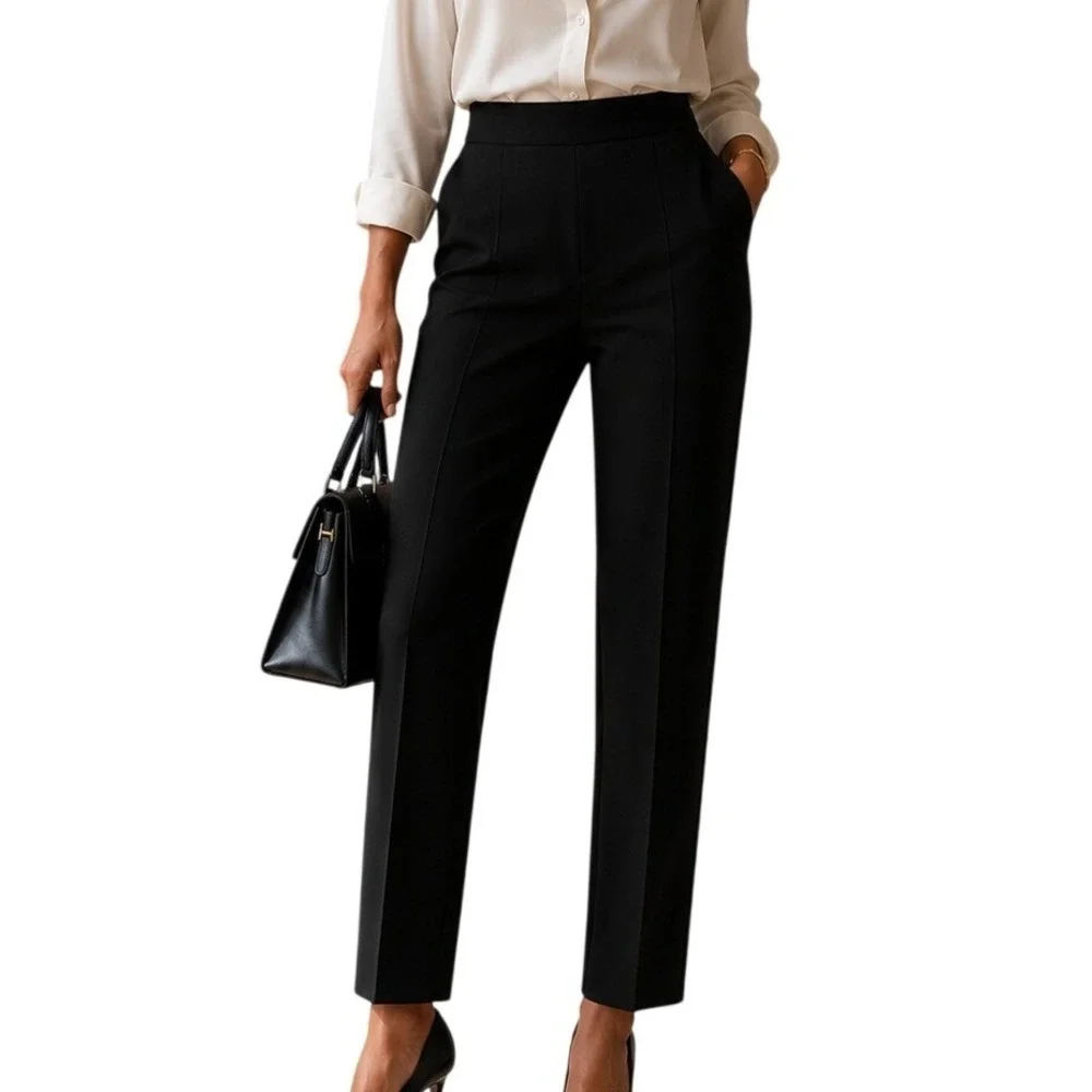 White‎ House Black Market Womens XS Black Pull On Slim Leggings Career Pants